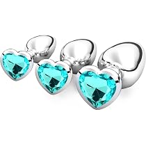 3 Pieces Small Medium Large Metal Plug Set with Heart Shape ...