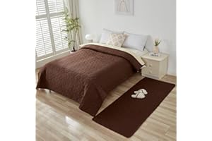 Taiyang Copridivano per Cani impermeabile, Coperta impermeabile per cani, protezione per mobili per bambini, bambini, cane, gatto, Con fondo in gomma antiscivolo (Caffè, 208-208 cm)