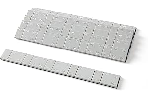 ZERINT WW-15SG60 (5g + 10g) x 5 Pesi Equilibratura 6 Strisce,450 Grammi contrappesi Adesivi per Auto, Camion, SUV, Moto