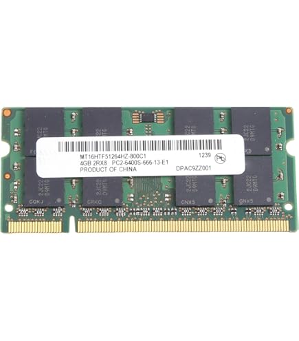 4Go DDR2 800MHz PC2-6400 200-PIN SODIMM MÉMOIRE POUR ORDINATEURS