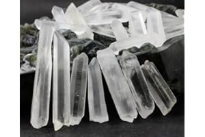 AITELEI Bâtons de Cristal de Quartz de Roche Naturel de 1/2Ib irréguliers de guérison Reiki bâtons polis pour la Fabrication de Bijoux et la décoration de la Maison