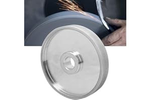 ZUNATE Muela abrasiva de 150 mm, muela de disco abrasivo de diamante CBN, para accesorios de herramientas eléctricas de molienda de piedra metálica, muela abrasiva de diamante