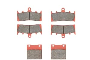 MEXITAL Bremsbeläge Vorne + Hinten für Ninja ZX 7R (ZX 750 P) (96-03) ZRX 1100 (ZR 1100 C) (97-00) ZRX 1200 R/S (01-08) ZX12R (ZX 1200 A/B) (00-03)