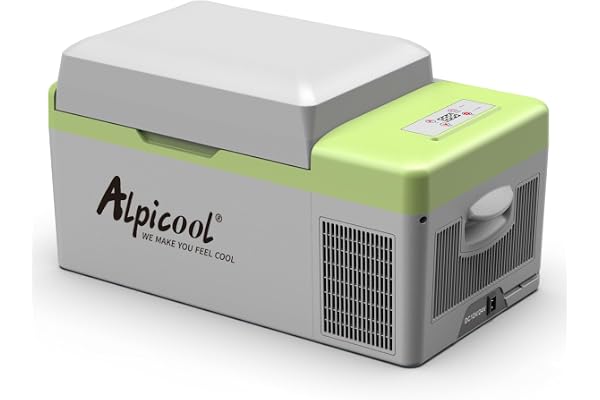 Alpicool Y20T 20L Glacière Electrique Voiture, Portable à Compression Réfrigérateur de Voiture, 12/24V congélateur et réfrigérateur, pour dortoir, Camping ou Pique-Nique en Plein Air, 20 à 20℃