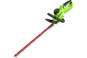 Greenworks G40HT61 Tagliasiepi a Batteria, Lama a Doppia Azione da 61cm, Taglia Rami e Steli Fino a 27mm di Spessore, 2800spm