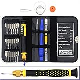 E.Durable Pro Bit Treiber Kit, Präzisions-Elektronik-Multi-Tool Schraubendreher-Set, Safe Öffnungswerkzeug, mit ESD-Pinzette, Portable Double-ended Metal Spudger, Kunststoff Pry Bar, etc