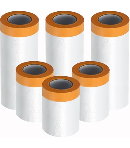 4 Rouleaux Ruban De Masquage Peinture,24mm X 50m Ruban Vinyle