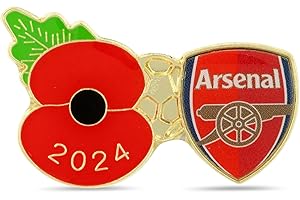 THE ROYAL BRITISH LEGION Arsenal Poppy Football Pin 2024