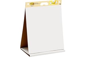 3M Post-it Super Sticky Meeting Charts, Confezione da 1 blocchetto, con 20 Fogli , 584 mm x 508 mm, Colore Bianco, per Fare Brainstorming Ovunque e Rendere Visibili tutte le Idee