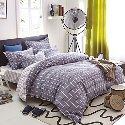 Duvet cover,100% cotton Simple Twill Quilt cover individual Cartoon double Comforter cover Bedding set (Include:Quilt coverx1)-K 63x82.6inch(160x210cm)