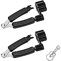LIANRISES 2 Pièces Manivelle Guitare, Outil De Service Pince à Corde, Axe De Cordes De Guitare 3 En 1, Multifonctionnel Pour La Guitare Acoustique électrique, L'ukerry