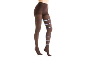 Gi&Gi Collants compressifs pour femme, chaussettes de compression graduées, véritable micro 70 den 14-16 mmhg