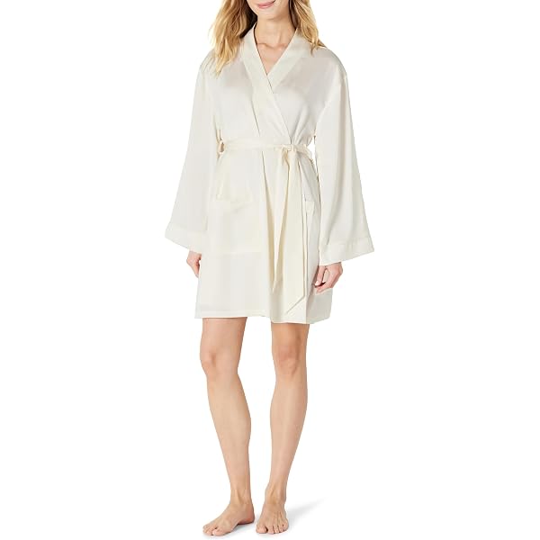 Kimono Homme En Satin Noir Manches Courtes - Peignoir Léger été, Vêtement Nuit élégant, Pyjama - 9