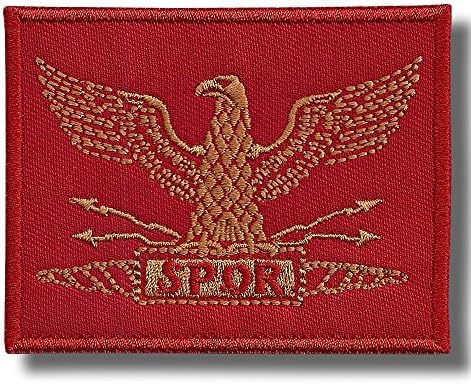 Roman legion eagle red - Iron/Sew on patch, 8x7 cm