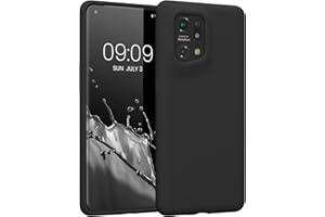 kwmobile Carcasa Compatible con OPPO Find X5 (5G) Funda - Case TPU y Silicona antigolpes - Apto Carga inalámbrica - Negro