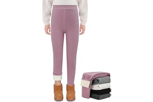 MASOCIO Legging Polaire Chaud Fille Hiver Coton Pantalon Thermique Enfants 4-13 Ans