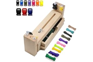 Afantti Paracord Jig Attrezzo Creatore di Braccialetti Strumento Braccialetto Maker Telaio | 10 Paracord | per Intrecciare Braccialetti