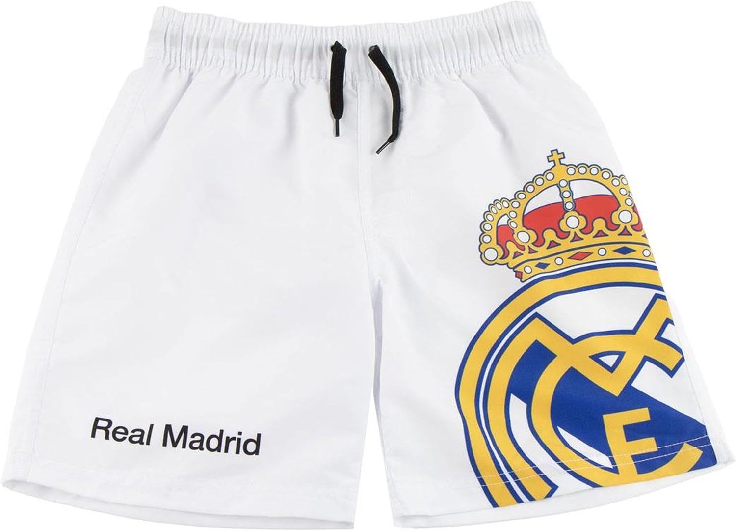 Bermuda Baño Real Madrid Niños - Bañador Real Madrid Niño Playa, Piscina, Secado Rápido y Resistente al Cloro, Boxer Natación Niños Cordón Ajustbales y Bolsillos, Bañador Niños