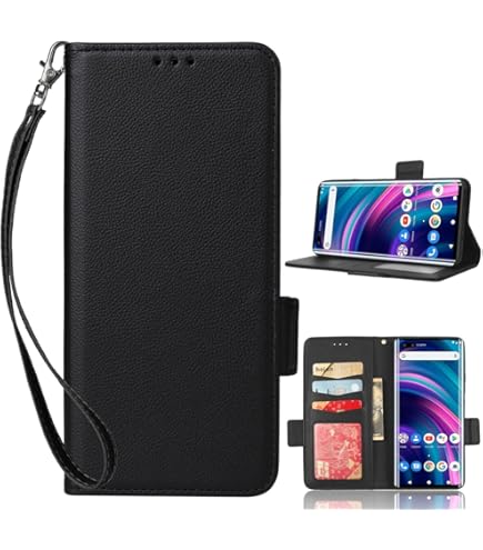 Custodia Portafoglio Per TCL 40 SE Con Glitter E Strass - Cover Magnetica Con Slot Carte, Design Love - Foto 3