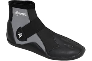 Ascan Scarpa da Mezza Stagione Jump 3 mm con Ampia Gomma per Il Fissaggio del RIST. Ampie Dita rinforzate. Suola Flessibile. Cuciture a Punto cieco incollate.