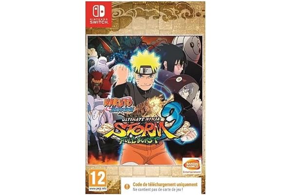 Naruto Ultimate Ninja Storm 3 Full Burst (Code de téléchargement pour Switch dans la boîte - pas de disque)