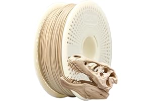 eSUN Kit de PLA+ Refill Filament et Bobine, Recharge PLA Plus 1.75mm et Amovible eSpool+, 1KG (2.2 LBS) pour Imprimantes 3D,Os Blanc