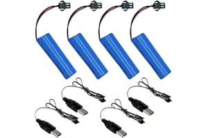 SKJJL 3 7 Volt Batería, 3,7V Recargable 800mAh Litio LON Baterías, Li Ion Power Batería de Repuesto para Barcos, Tanques, Coches, vehículos RC, Robots, Stunt Car, Barcos