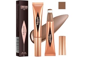 JEMPET Liquid Contour Beauty Wand - Barra de contorno de maquillaje con acabado mate natural suave de larga duración - Resaltador de rubor ligero y sedoso (brown contour)