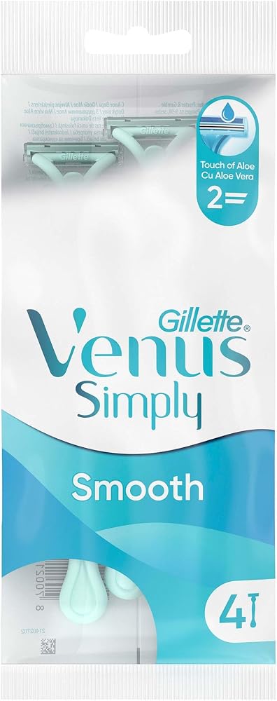 Gillette Simply Venus 2 Kullan At Kadın Tıraş Bıçağı 4'lü