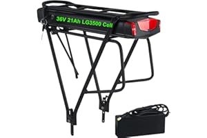 UNIT PACK POWER 36V 21ah Porte-Bagages Batterie pour kit de Conversion Ebike 250W 500W - Batterie au Lithium-ION pour Moteur de Roue et moyeu arrière arrière - Litio Batterie de vélo électrique