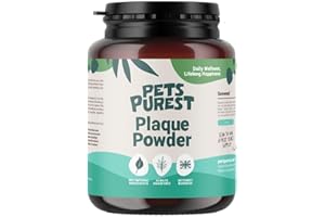 Pets Purest Poudre Dentaire pour Chien et Chat 185g. Nettoyage des Dents Plaque Off Chat et Chien Dentifrice Poudre. 100% Naturel Combat la Plaque Dentaire, Formation de tartre et la Mauvaise haleine