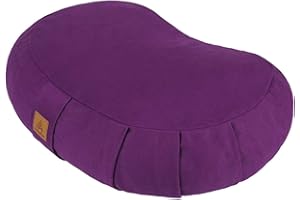 FelizMax Zabuton - Cuscino da meditazione Zafu, 44 x 28 x 14 cm, cuscino da yoga, cuscino da meditazione, pouf da pavimento, cuscino da yoga, fodera in cotone biologico con cerniera, grano saraceno