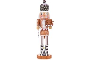 ‎VORFOR VorFor Nussknacker Figur Puppe,36cm Nussknacker,Weihnachtsdeko Holz,Deko (Ingwerkuchenmeister), Freunde Und Freunde