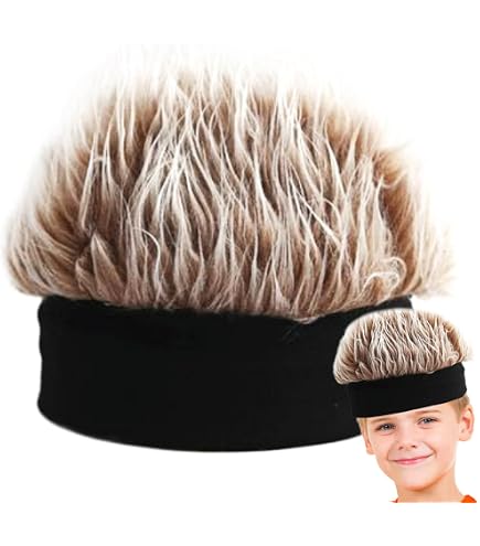 YEKEYI Cappello Con Capelli A Spillo Per Halloween: Unisex, Regolabile, Divertente Parrucca Finta Con Visiera – Accessorio Per Feste