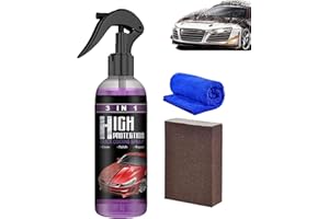 DINNIWIKL 3 in 1 Ceramic Car Coating Spray, 3 in 1 High Protection Quick Car Ceramic Coating Spray, Car Scratch Nano Repair Spray, Car Paint Repair Car Exterior Restorer (100ml, 1pcs)