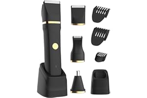 AREYZIN Bikini Trimmer Women Lady Shavers for Women Body Hair Trimmer for Bikinis Legs Pubic Hair Bikinis Trimmer for Womens,Electric Shaver for Womens,Ceramic Blades IPX7 Washable Head,Wet and Dry Use Black