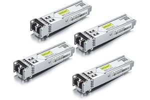 10Gtek [4 Stück] HP Kompatibel 1G SFP SX Multimode Transceiver J4858A/ J4858B/ J4858C/ J4858D, 1000Base-SX SFP Mini-Gbic Modul, Dual LC Connector, 850nm, 550m