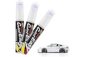TUKNON Penna Ritocco Carrozzeria,Penna per Ritocco Auto,Rimuovi Graffi Auto,Pennarello Copri Graffi Auto,Penna per Riparazione Graffi Auto,Vernice per Ritocco di Auto,Riparazione Graffi,3 Pezzi,Bianco