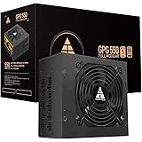 GOLDEN FIELD GPG 80+ Gold 550W PC Power Supply Unit, Fully Modular, Active PFC, 5 years warranty for Gaming PC