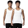 Levi's Style# 013 Regular Fit Rib Vest for Men with Side Branding, Tag Free Comfort & Smartskin Technology (Pack of 2)