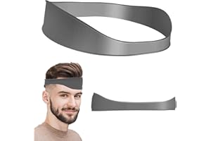 VEKXAR Modello per la rasatura della scollatura Fasce curve per taglio di capelli in silicone Guida per tagliare i capelli per uomo Strumento per tagliare i capelli Modello per taglio di capelli （Grigio）