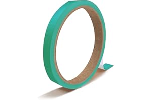 GREENSTIK MATERIALS Vinyl Pinstripes | Self Adhesive | 15mm x 10 Metre | Car | Motorbike | Vehicle Graphics & Detailing | Personalised Decal | Garage | Mechanic | DIY Design | Detailing | Trimming… (Aqua Green)