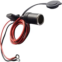 Presa Accendisigari Con Fusibile E Cavo - Adattatore Di Alimentazione Per Auto Barca Moto Presa Per Cruscotto Impermeabile E Resistente Per Accessori Ed Elettronica Da 12 V24 V 91675937