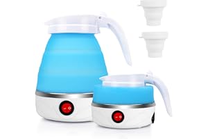 LOMUG Vikbar vattenkokare 600 ml mini resor silikon vattenkokare