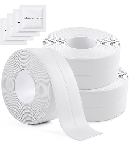 Badafdichtingstape, Lengte 3,2 M, Zelfklevende Afdichtingstape, Waterdichte Afdichtingstape Voor Badkamer, Keuken En Toilet (22 Mm * 3,2 M-Grijs