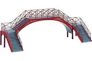 Hornby R8641 OO Gauge Platform Footbridge - Model Railway Accessories, Miniature Diorama Scenery for Hornby Train Sets - Lifelike Train Platform Footbridge Model - Scale 1:76