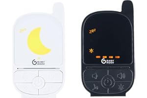 Babymoov Handy Care Babyphone Audio - Sleep VOX Technologie - Portée 500m - Batterie Longue Durée - Talkie Walkie et Veilleuse