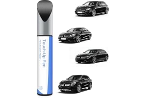 PARTS4EV 696 nattsvart reparationsfärg för Mercedes-Benz A/C/E/GLA/GLC/GLK serien – exakt matchning – reparation av repor och flagningar