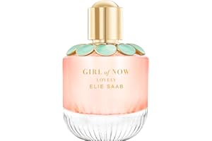Elie Saab Girl of Now Lovely 90 ml – Eau de Parfum para Mujer – Fragancia Floral Gourmand – Efervescentes Notas de Mandarina, Pera, Flor de Ormond y Haba Tonka – Botella de Cristal Transparente