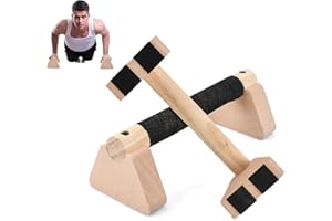 DAELESR 2 Pcs Barre Parallele 25cm, Barre Dips avec Base Antidérapante, Poignée Épaisse, Capacité Charge 300kg, Parallettes Calisthenics, Haltere Musculation, Poutre Gymnastique pour Push Up Yoga